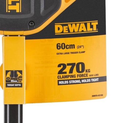 Быстрозажимная струбцина DEWALT DWHT0-83186, 600 мм, 270 кг фото 5 Быстрозажимная струбцина DEWALT DWHT0-83186, 600 мм, 270 кг фото 5