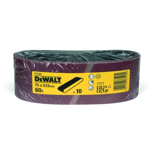 Шлифленты DEWALT DT3302, 75 x 533 мм, 60G, 10 шт. фото 2