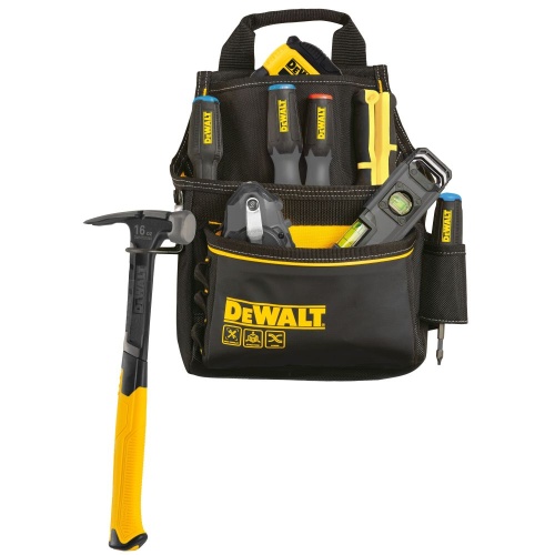 Профессиональная сумка DEWALT для инструмента с поясом и скобой для молотка, DWST40101 фото 2