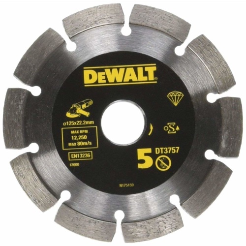 Алмазный круг DEWALT DT3757, для DWE46101 125 x 22.2 x 6.3, h=10 мм Алмазный круг DEWALT DT3757, для DWE46101 125 x 22.2 x 6.3, h=10 мм