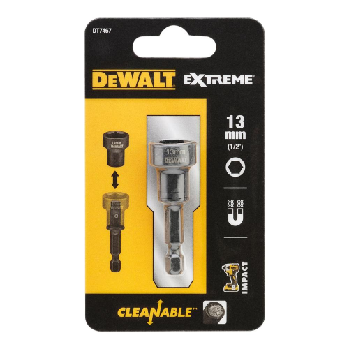 Шестигранная насадка очищаемая DEWALT DT7467, 13 мм фото 4