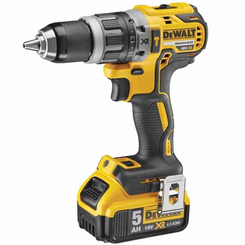 Набор DEWALT DCK422P3, 18 В: дрель DCD796 + шуруповерт DCF887 + УШМ DCG405 + перфоратор DCH273, с 3 АКБ 5 Ач и ЗУ, в 2 кейсах фото 10
