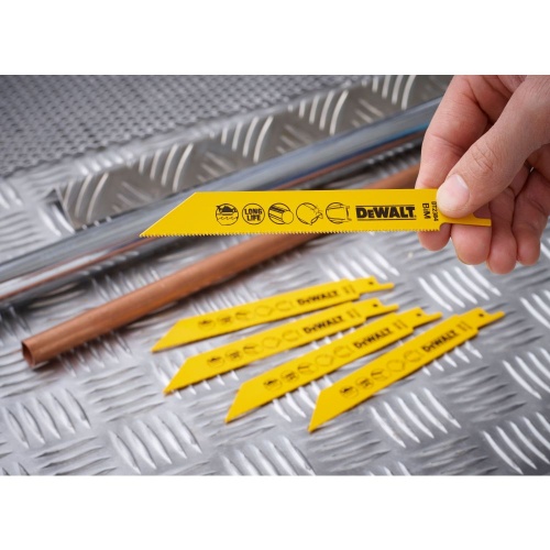 Полотно DEWALT DT2384, по металлу для сабельных пил биметаллическое, BiM, 152 x 1.4 мм. S922EF, 5 шт. фото 5 Полотно DEWALT DT2384, по металлу для сабельных пил биметаллическое, BiM, 152 x 1.4 мм. S922EF, 5 шт. фото 5
