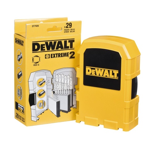 Набор сверл DEWALT EXTREME по металлу, 1-13 мм, 29 шт. (DT7926-XJ) фото 3 Набор сверл DEWALT EXTREME по металлу, 1-13 мм, 29 шт. (DT7926-XJ) фото 3