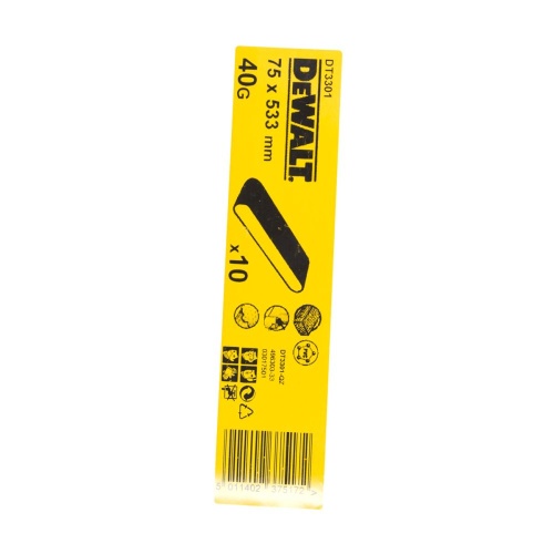 Шлифленты DEWALT DT3301, 75 x 533 мм, 40G, 10 шт. Шлифленты DEWALT DT3301, 75 x 533 мм, 40G, 10 шт.