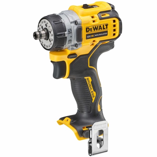 Дрель-шуруповерт DEWALT DCD703L2T, 12 В, 58 Нм, 1500 об/мин, с набором насадок, 2 АКБ 3 Ач и ЗУ, в кейсе TSTAK (DCD703L2T-QW) фото 10