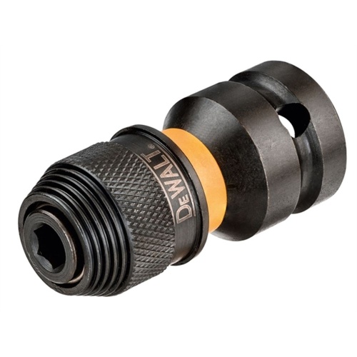 Адаптер для ударного гайковерта внешний квадрат DEWALT DT7508, 1/2 дюйма, – внутренний шестигранник 1/4 дюйма Адаптер для ударного гайковерта внешний квадрат DEWALT DT7508, 1/2 дюйма, – внутренний шестигранник 1/4 дюйма