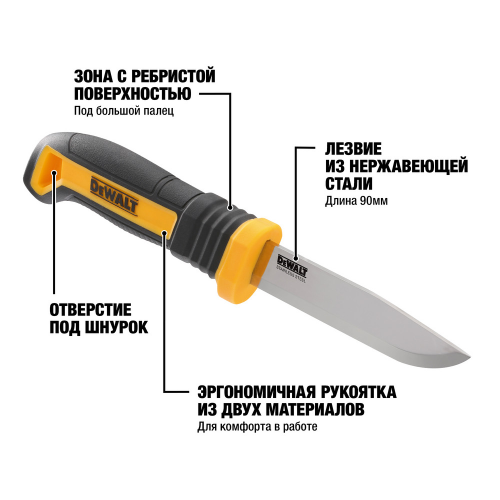 Нож многофункциональный DEWALT DWHT1-10354, 9 см фото 4