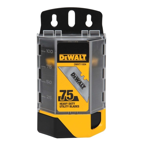 Лезвие для ножа DEWALT DWHT11004-7, трапециевидное, 75 шт. фото 5