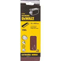 Шлифленты DEWALT DT3644, 75 x 457 мм, 150G, 3 шт.