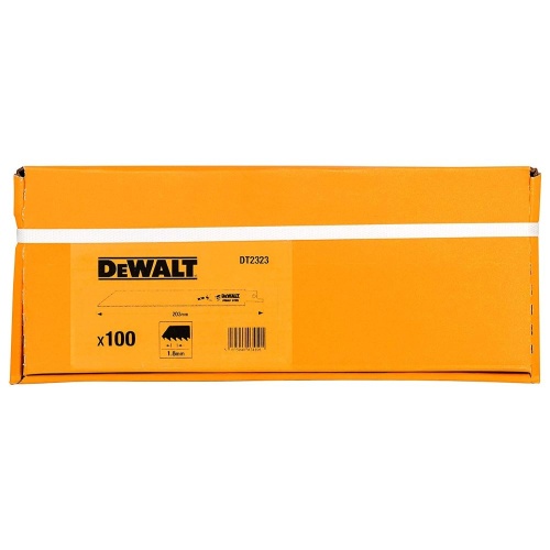 Полотно DEWALT DT2323, по металлу для сабельных пил биметаллическое, BiM, 203 x 1.8 мм, S1122BF, 100 шт. фото 2