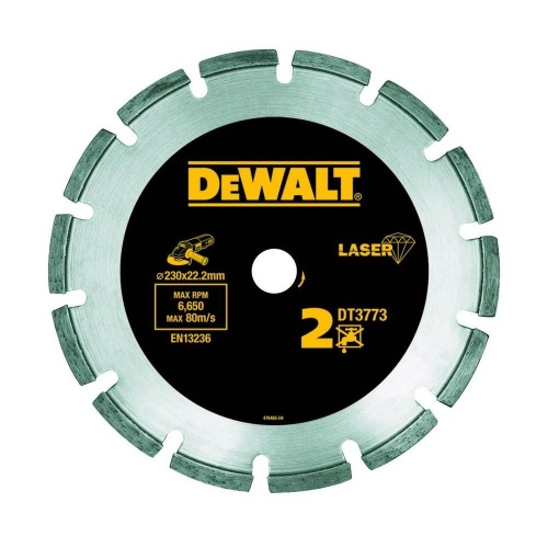Алмазный круг сегментный по абразивным материалам DEWALT DT3773, 230 x 22.2 мм, h=7.5 фото 2 Алмазный круг сегментный по абразивным материалам DEWALT DT3773, 230 x 22.2 мм, h=7.5 фото 2