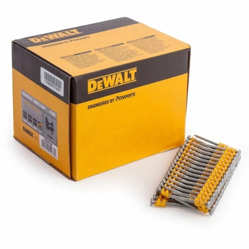 Гвозди DEWALT DCN8901040, для DCN890 по бетону, (Желтые) 2.6 x 40, оцинкованные, 1005 шт./пачка фото 2