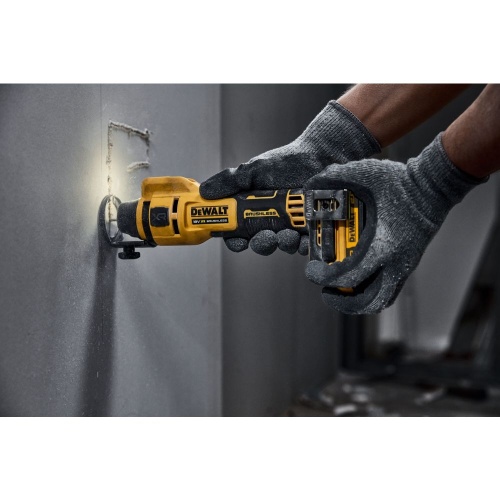 Аккумуляторный фрезер для гипсокартона DEWALT DCE555N, 18 В, 26000 об/мин, без АКБ и ЗУ (DCE555N-XJ) фото 2