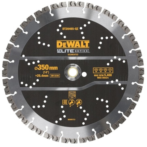 Алмазный отрезной диск DEWALT ELITE 350mm DT20465-QZ