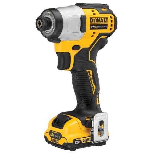 Аккумуляторный бесщеточный ударный шуруповерт DEWALT, 12 В, 163 Нм, 3600 уд/мин, 2850 об/мин, c 2 АКБ 2 Ач и ЗУ, в кейсе TSTAK, (DCF801D2-QW) фото 7