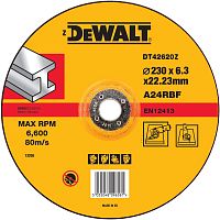 Круг обдирочный по металлу DEWALT DT42620Z, STANDARD, 230 x 6.3 мм