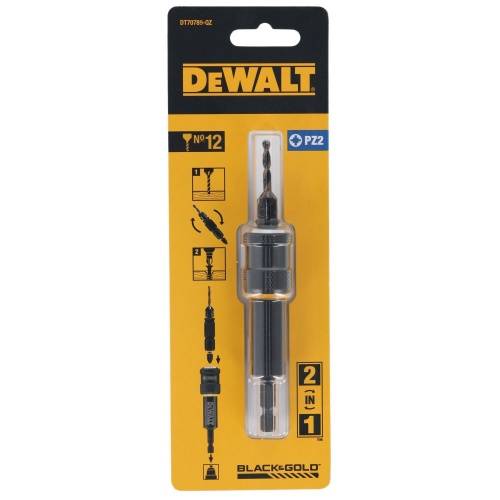 Быстросменный узел DEWALT Flip&Drive DT70789: бита PZ2, 25 мм + пилотное сверло с зенкером, 3.56 мм фото 4