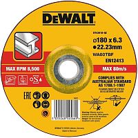 Круг зачистной по металлу EXTREME 180x22.2x6.0 мм DEWALT DT43918
