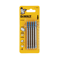 Пилки для лобзика DEWALT DT2163-QZ 100x72x3 мм HSS по металлу 5 шт.