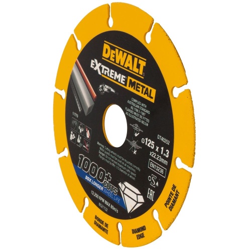 Диск алмазный DEWALT 125х22.23мм (DT40252-QZ) фото 3