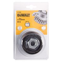 Чашечная щетка пучки витая проволока 75 x 22 мм x M14 DEWALT DT3492