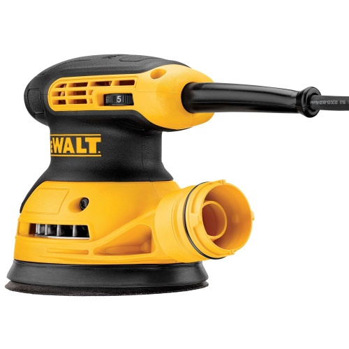 Эксцентриковая шлифмашина DEWALT DWE6423, 280 Вт, 125 мм, 12000 кол/мин (DWE6423-QS) фото 4 Эксцентриковая шлифмашина DEWALT DWE6423, 280 Вт, 125 мм, 12000 кол/мин (DWE6423-QS) фото 4
