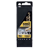 Набор сверл DEWALT DT4956 по металлу, 2/3/4/5/6/8 мм, 6 шт. (DT4956-QZ)