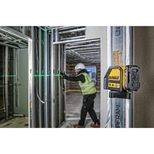 Самовыравнивающийся линейный ЗЕЛЕНЫЙ лазерный уровень DEWALT (DCE088D1G-QW) фото 2
