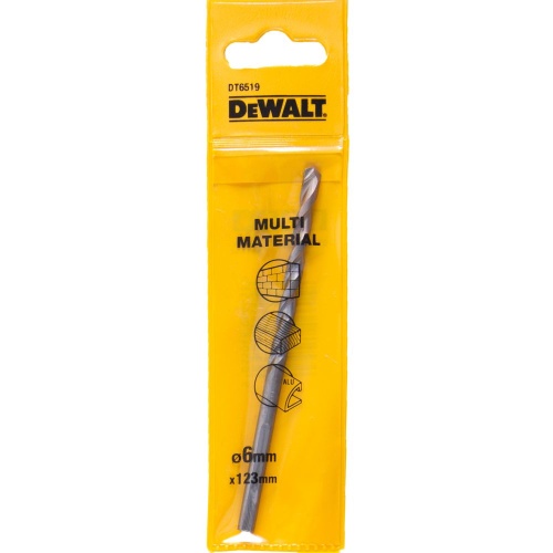 Сверло DEWALT DT6519, multimaterial универсальное TCT/HM 3 гранным хвостовиком, 6 x 123 x 93 мм Сверло DEWALT DT6519, multimaterial универсальное TCT/HM 3 гранным хвостовиком, 6 x 123 x 93 мм