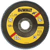 Лепестковый круг DEWALT EXTREME DT3268, 125 x 22.2 мм, 120G, тип 29