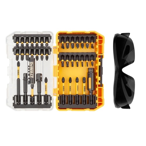 Набор ударные биты и защитные очки DEWALT FLEXTORQ DT70740T, 38 шт. Набор ударные биты и защитные очки DEWALT FLEXTORQ DT70740T, 38 шт.