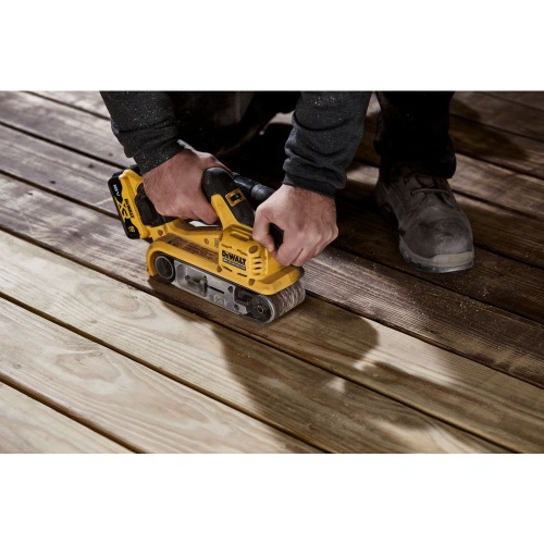 Аккумуляторная ленточная шлифмашина DEWALT DCW220N, 18 В, без АКБ и ЗУ фото 4