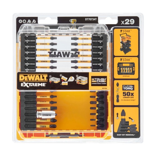 Набор бит и насадок FLEXTORQ DEWALT DT70734T, 29шт Набор бит и насадок FLEXTORQ DEWALT DT70734T, 29шт
