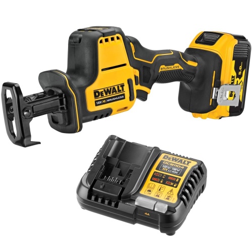 Аккумуляторная сабельная пила DEWALT DCS369P1, 18 В, 2800 ход/мин, 16 мм, с АКБ 5 Ач и ЗУ (DCS369P1N-XJ) Аккумуляторная сабельная пила DEWALT DCS369P1, 18 В, 2800 ход/мин, 16 мм, с АКБ 5 Ач и ЗУ (DCS369P1N-XJ)