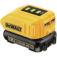Зарядное устройство для мобильных устройств DEWALT, с 2 портами USB, 10.8-18 В, 1.5 А, (DCB090-XJ)