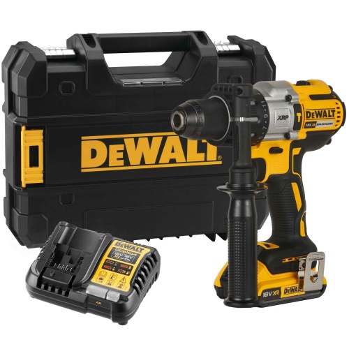 Ударная дрель-шуруповерт DEWALT DCD996D1T, 18 В, 2250 об/мин, 38250 уд/мин, с АКБ 2 Ач и ЗУ, в кейсе TSTAK (DCD996D1NT-XJ) Ударная дрель-шуруповерт DEWALT DCD996D1T, 18 В, 2250 об/мин, 38250 уд/мин, с АКБ 2 Ач и ЗУ, в кейсе TSTAK (DCD996D1NT-XJ)