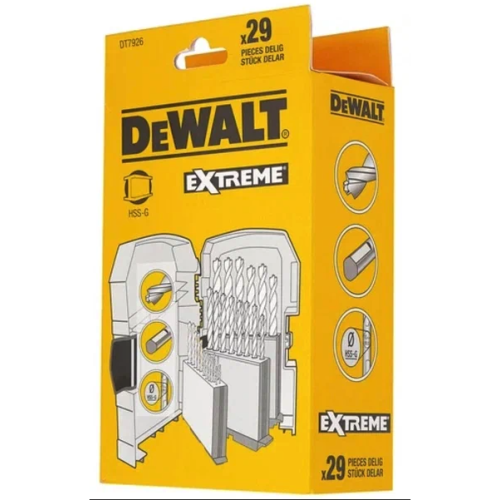 Набор сверл DEWALT EXTREME по металлу, 1-13 мм, 29 шт. (DT7926-XJ) фото 5 Набор сверл DEWALT EXTREME по металлу, 1-13 мм, 29 шт. (DT7926-XJ) фото 5