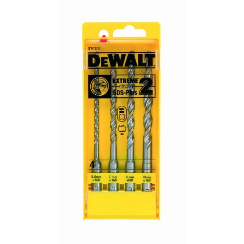 Набор буров DEWALT DT9702, SDS+, 5.5 x 160, 7 x 160, 8 x 160, 10 x 160, 4 шт. Набор буров DEWALT DT9702, SDS+, 5.5 x 160, 7 x 160, 8 x 160, 10 x 160, 4 шт.