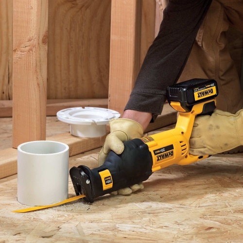 Аккумуляторная сабельная пила DEWALT, 18 В, 2950 ход/мин, c 2 АКБ 4 Ач и ЗУ, в кейсе, (DCS380M2-QW) фото 7