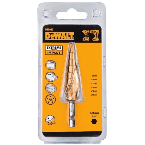 Сверло ступенчатое DEWALT EXTREME IMPACT DT5027, 6-18 мм фото 4