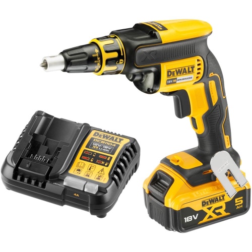 Аккумуляторный ленточный шуруповерт DEWALT DCF620P1, 18 В, 30 Нм, 4400 об/мин, с АКБ 5 Ач и ЗУ (DCF620P1N-XJ) Аккумуляторный ленточный шуруповерт DEWALT DCF620P1, 18 В, 30 Нм, 4400 об/мин, с АКБ 5 Ач и ЗУ (DCF620P1N-XJ)