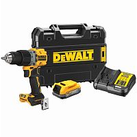 Аккумуляторная ударная дрель-шуруповерт DEWALT DCD805E1T, 18 В, 2000 об/мин, 34000 уд/мин, с АКБ 1.7 Ач и ЗУ, в кейсе TSTAK (DCD805E1T-QW)