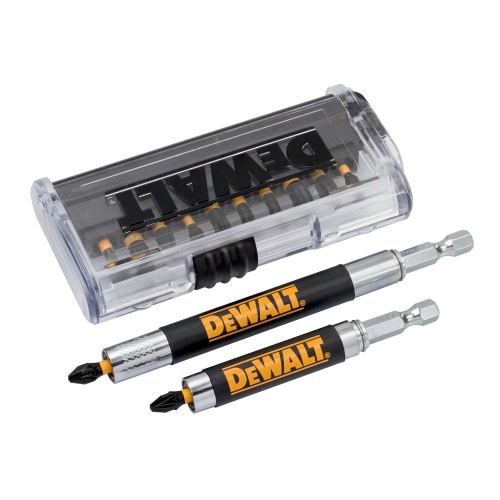 Набор бит DEWALT с двумя магнитными держателями, 25 мм, HEX, 14 шт. (DT70512T-QZ) фото 2