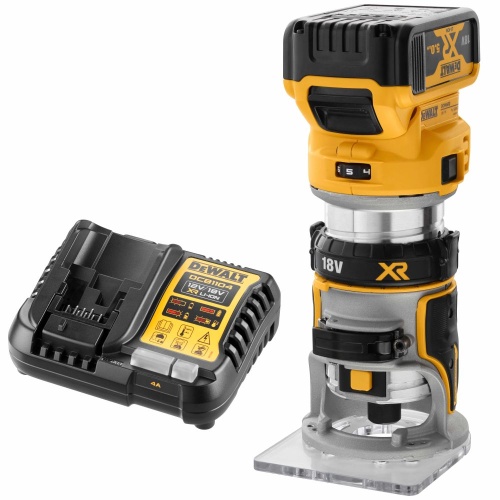 Аккумуляторный вертикальный фрезер DEWALT DCW604P1, 18 В, 25500 об/мин, 55 мм, с АКБ 5 Ач и ЗУ (DCW604P1N-XJ) Аккумуляторный вертикальный фрезер DEWALT DCW604P1, 18 В, 25500 об/мин, 55 мм, с АКБ 5 Ач и ЗУ (DCW604P1N-XJ)