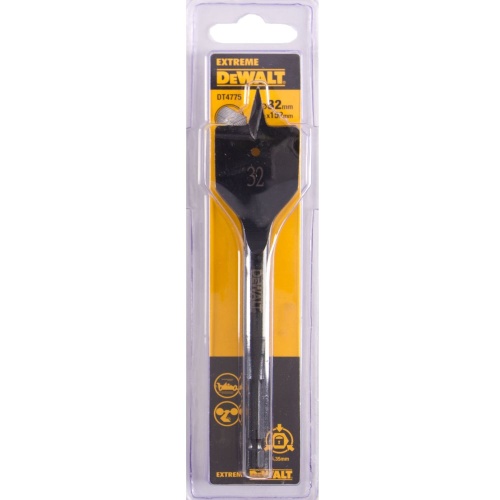Сверло DEWALT EXTREME DT4775, по дереву перьевое IMPACT 1/4 дюйма 32 x 152 мм Сверло DEWALT EXTREME DT4775, по дереву перьевое IMPACT 1/4 дюйма 32 x 152 мм