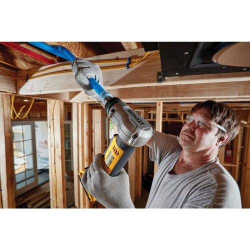 Аккумуляторный расширитель для труб DEWALT DCE400D2, 18 В, 60 ход/мин, до 25 мм, с 2 АКБ 2 Ач и ЗУ, в кейсе TSTAK (DCE400D2-QW) фото 6