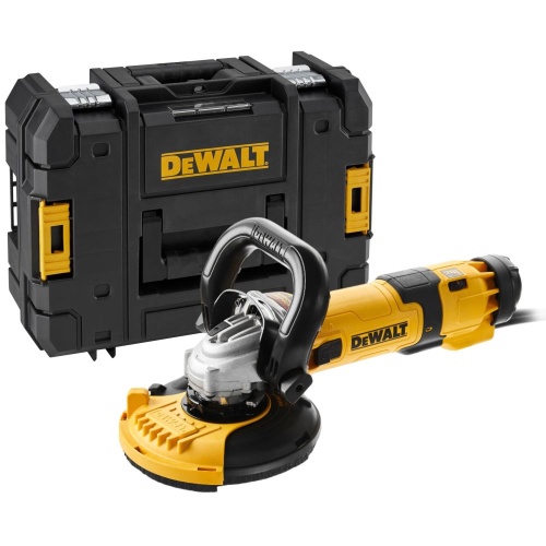 Угловая шлифмашина DEWALT DWE4257KT, 1500 Вт, 125 мм, 10000 об/мин, в кейсе TSTAK Угловая шлифмашина DEWALT DWE4257KT, 1500 Вт, 125 мм, 10000 об/мин, в кейсе TSTAK
