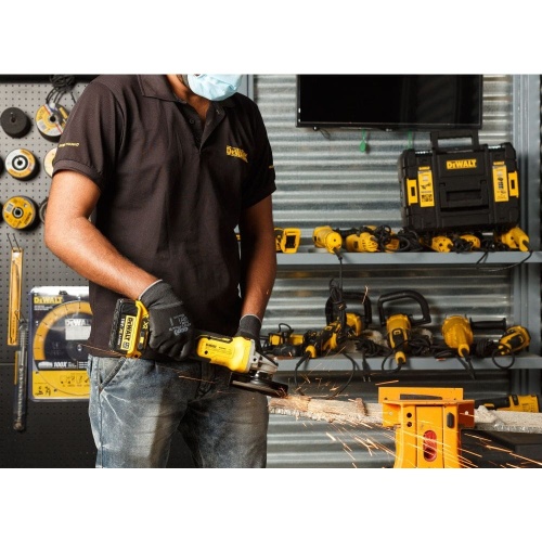 Аккумуляторная угловая шлифмашина DEWALT DCG405N, 18 В, 125 мм, без АКБ и ЗУ (DCG405N-XJ) фото 8