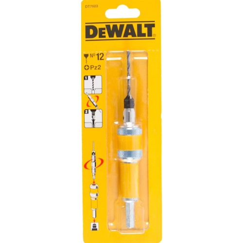 Быстросменный узел DEWALT DT7603, хвостовик, бита Pz2, пилотное сверло с зенкером для шурупов толщиной 6 мм, Flip&Drive фото 3 Быстросменный узел DEWALT DT7603, хвостовик, бита Pz2, пилотное сверло с зенкером для шурупов толщиной 6 мм, Flip&Drive фото 3
